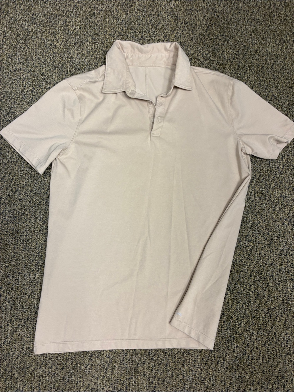 Jack Archer Beige Men's Short Sleeve Polo Size Large